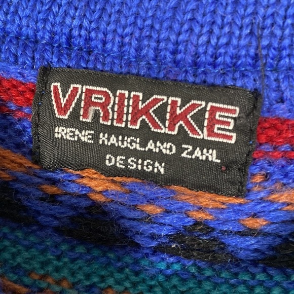 Vrikke Wool Metallic Nordic Cardigan XS #202 - Picture 11 of 13